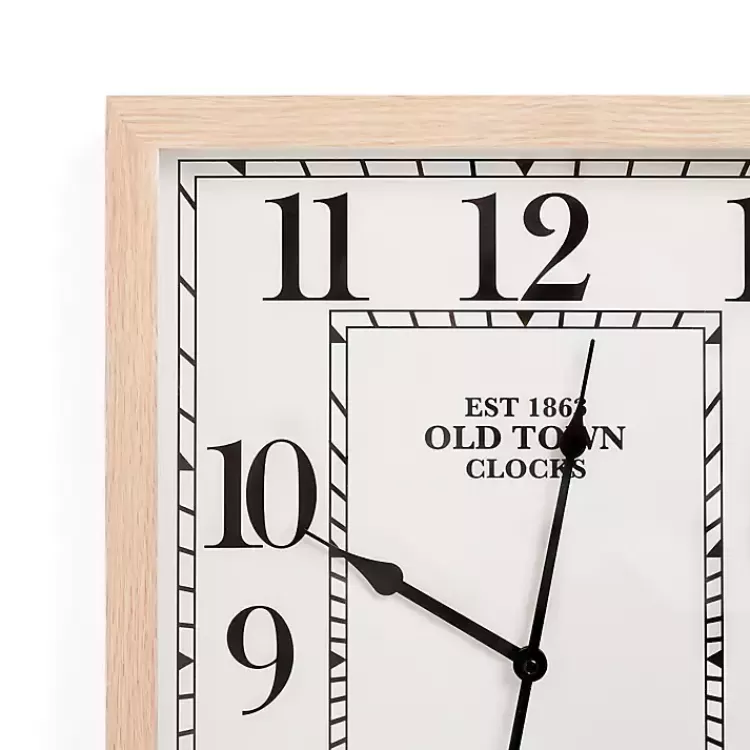 White Crawford Rectangle Wall Clock>Kirklands Home Best