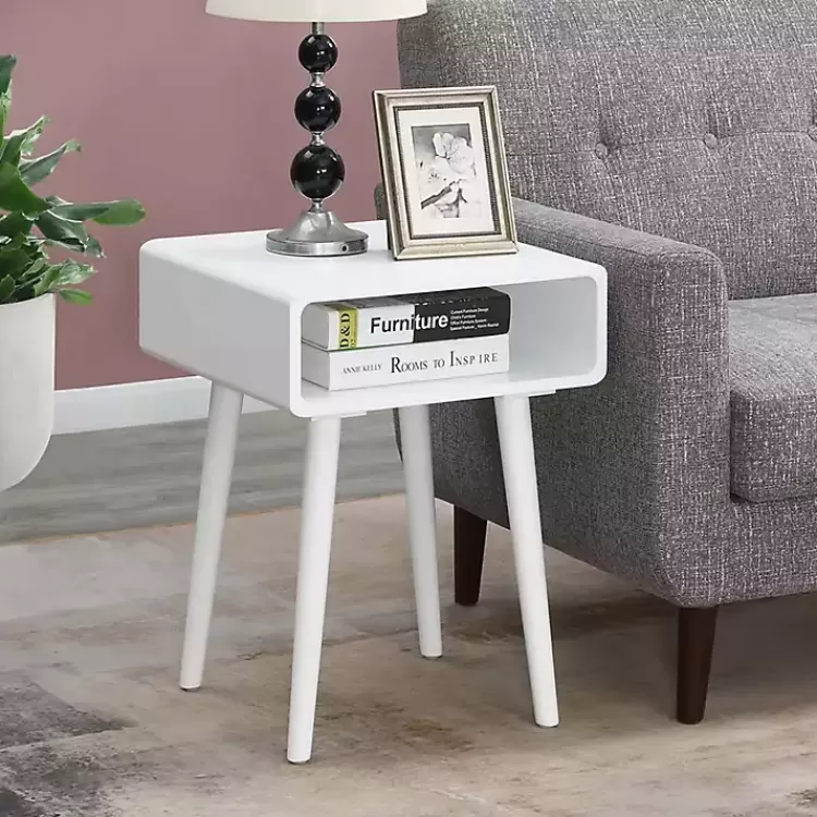 Curved Edge Open Shelf Accent Table>Kirklands Home New