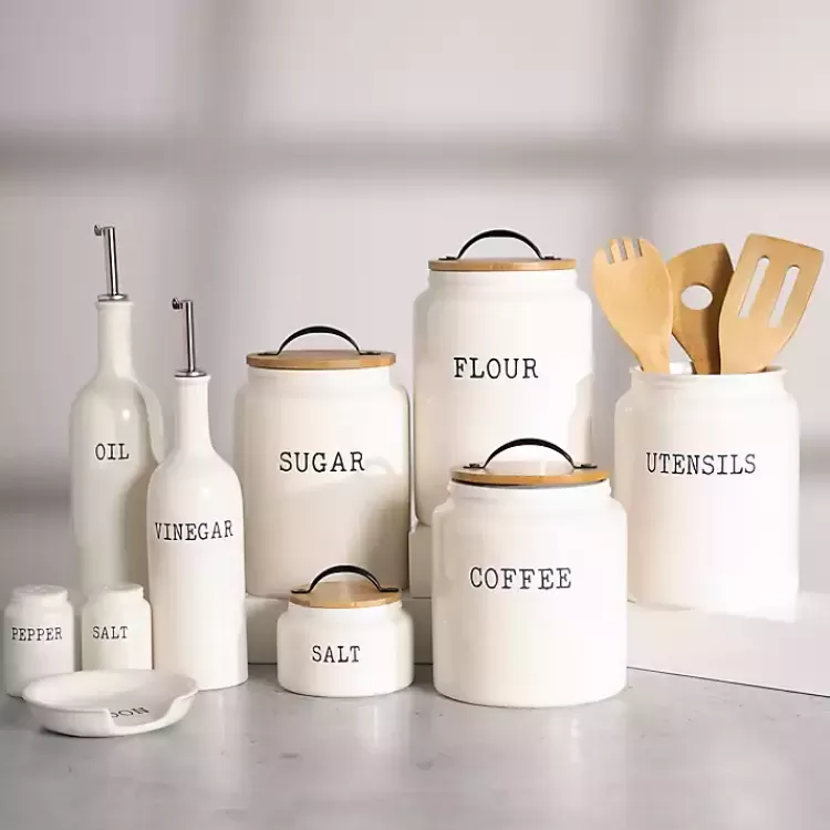Debossed Salt and Pepper Shaker Set>Kirklands Home Clearance