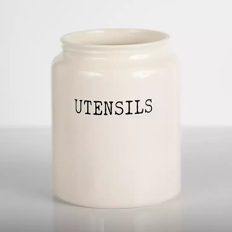 Debossed Utensil Crock>Kirklands Home Flash Sale