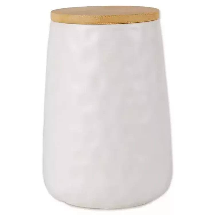 white_dimpled_bamboo_canisters_set_of__3.webp Dimpled Bamboo Canisters, Set of 2>Kirklands Home Best Sale