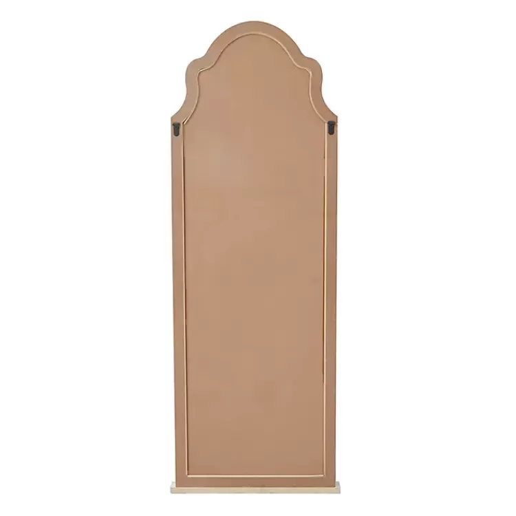 white_distressed_wood_arched_wall_mirror_3.webp White Distressed Wood Arched Wall Mirror>Kirklands Home Online