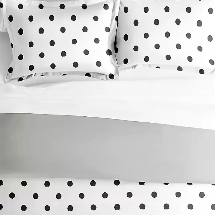 White Dotted Reversible 2-pc. Twin Duvet Cover Set>Kirklands Home Cheap