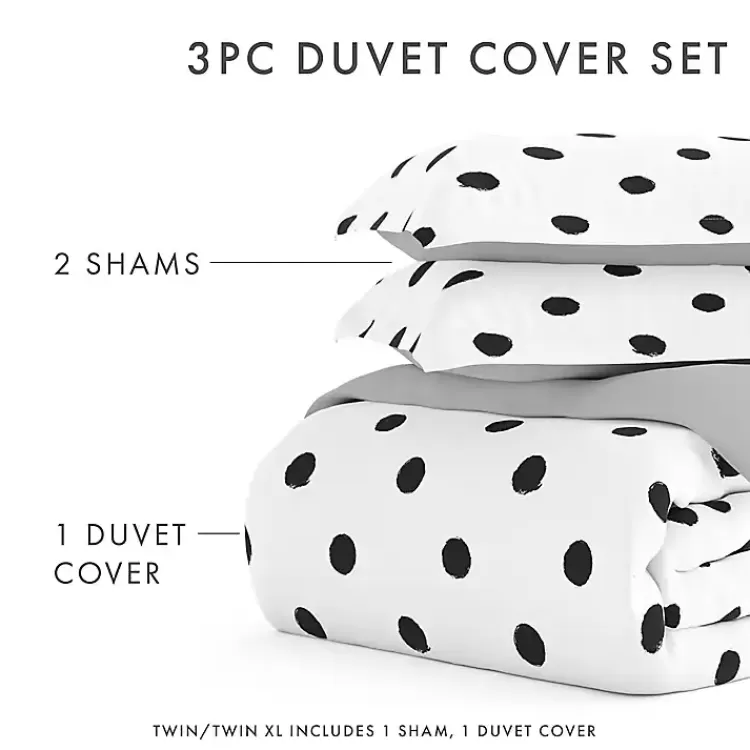 white_dotted_reversible_pc_twin_duvet_cover_set_4.webp White Dotted Reversible 2-pc. Twin Duvet Cover Set>Kirklands Home Cheap