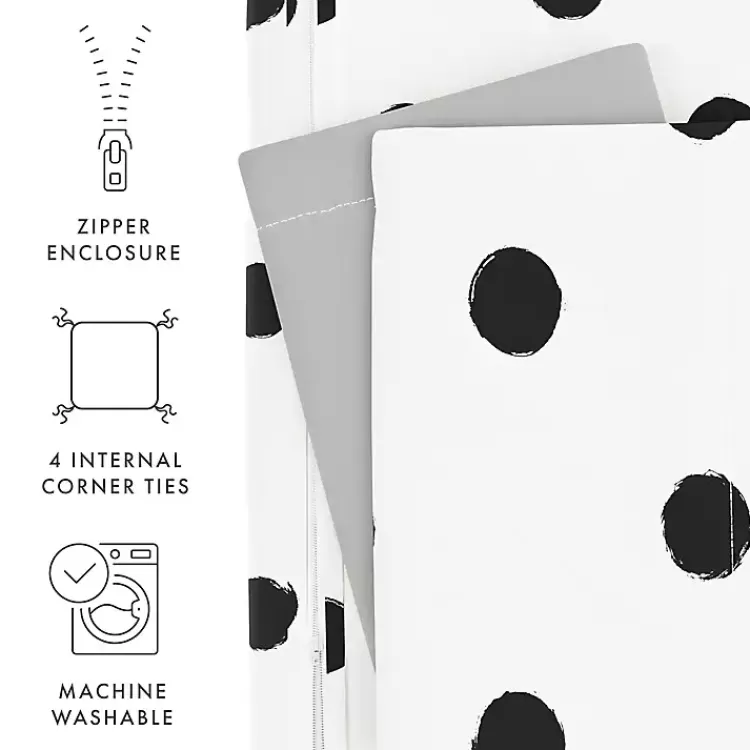 white_dotted_reversible_pc_twin_duvet_cover_set_6.webp White Dotted Reversible 2-pc. Twin Duvet Cover Set>Kirklands Home Cheap