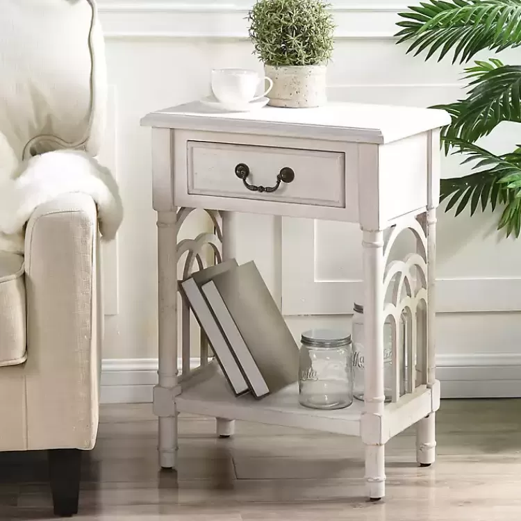 1-Drawer Cathedral Sides Accent Table>Kirklands Home Discount