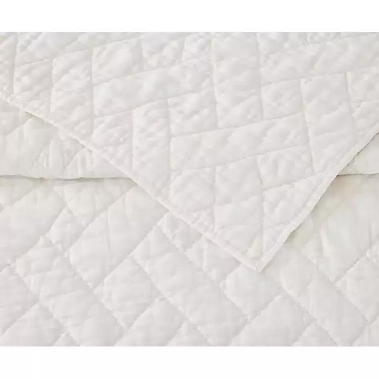 white_dream_weaver_pc_king_coverlet_set_3.webp Dream Weaver 3-pc. King Coverlet Set>Kirklands Home Online