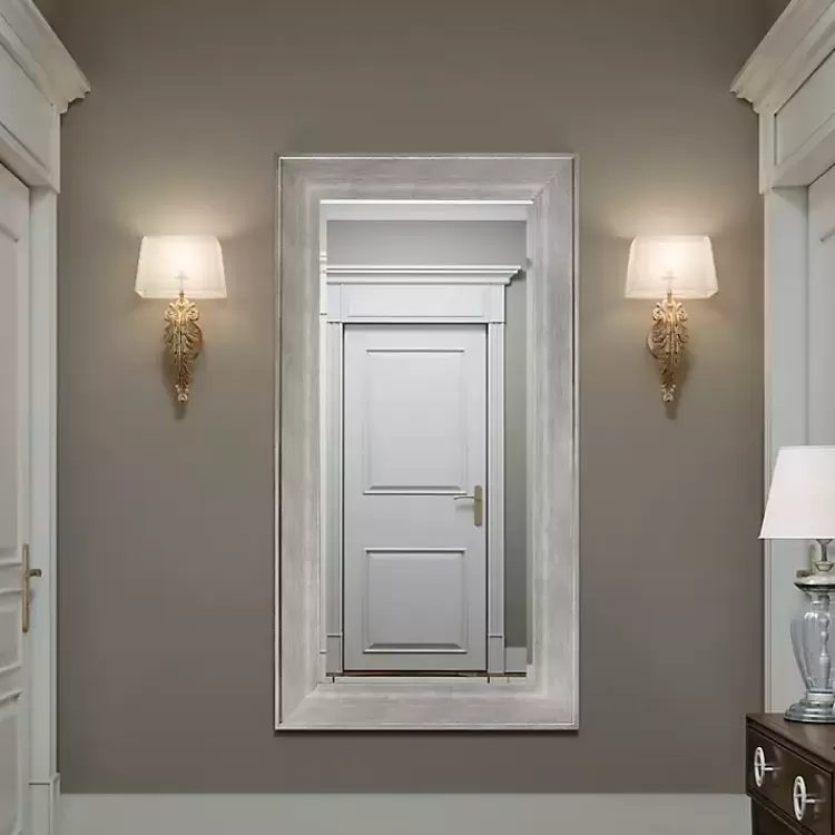 White Driftwood Framed Leaner Mirror>Kirklands Home Flash Sale