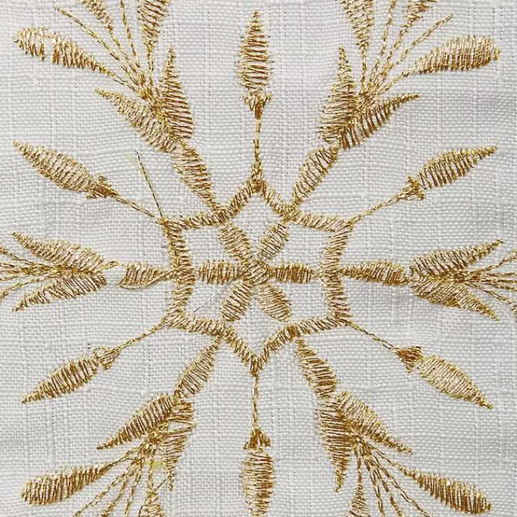 white_embroidered_snowflakes_table_runner_2.webp White Embroidered Snowflakes Table Runner>Kirklands Home Cheap