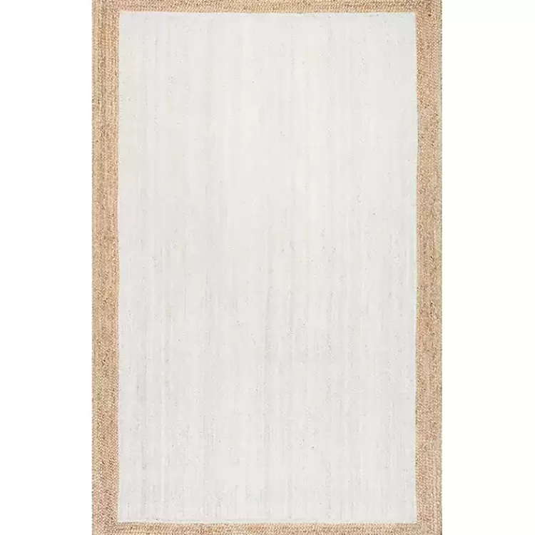 White Eugene Woven Area Rug, 8x10>Kirklands Home Hot