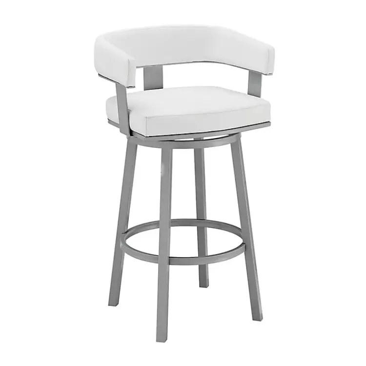 Faux Leather Lorin Swivel Counter Stool>Kirklands Home Discount