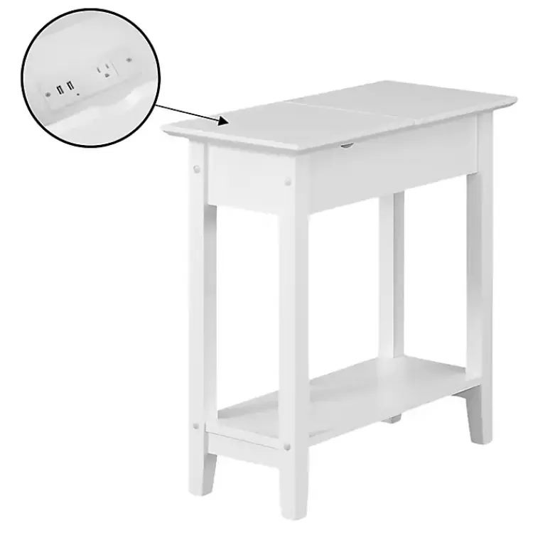 Flip Top Charging Accent Table>Kirklands Home Cheap