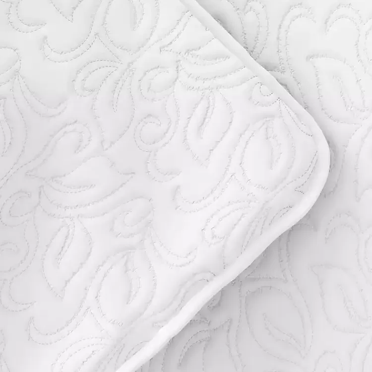 white_floral_stitch_pc_twin_quilt_set_4.webp Floral Stitch 2-pc. Twin Quilt Set>Kirklands Home Fashion