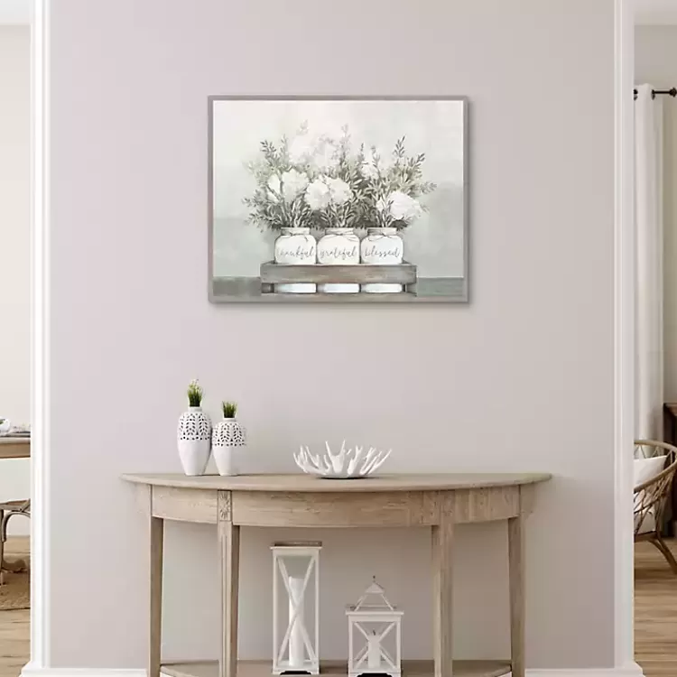 white_flower_jars_framed_canvas_art_print_2.webp Flower Jars Framed Canvas Art Print>Kirklands Home New