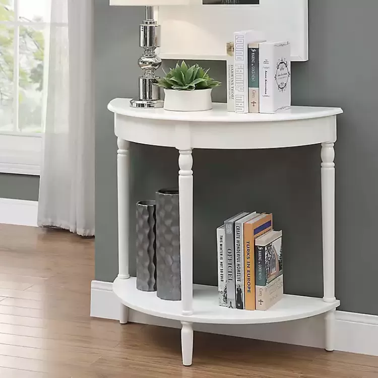 French Country Half Round Console Table>Kirklands Home Discount