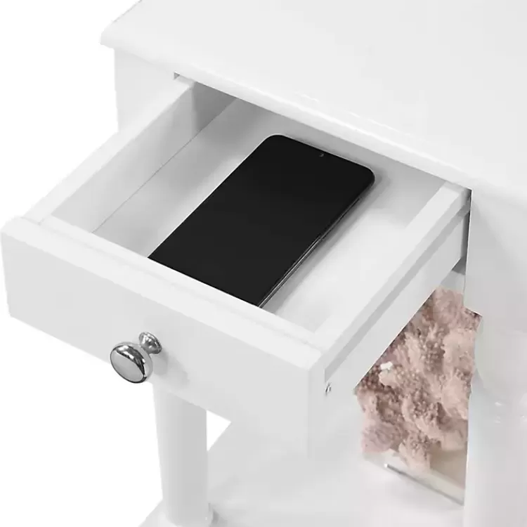 white_french_country_single_drawer_accent_table_4.webp French Country Single Drawer Accent Table>Kirklands Home Discount
