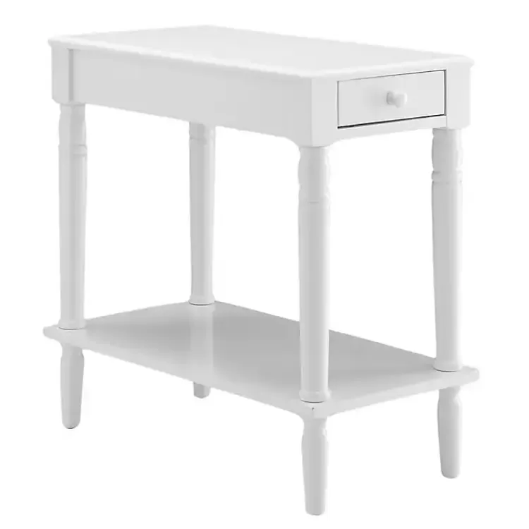 white_french_country_single_drawer_accent_table_6.webp French Country Single Drawer Accent Table>Kirklands Home Discount