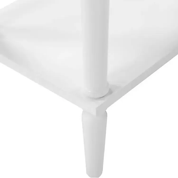 white_french_country_single_drawer_accent_table_7.webp French Country Single Drawer Accent Table>Kirklands Home Discount