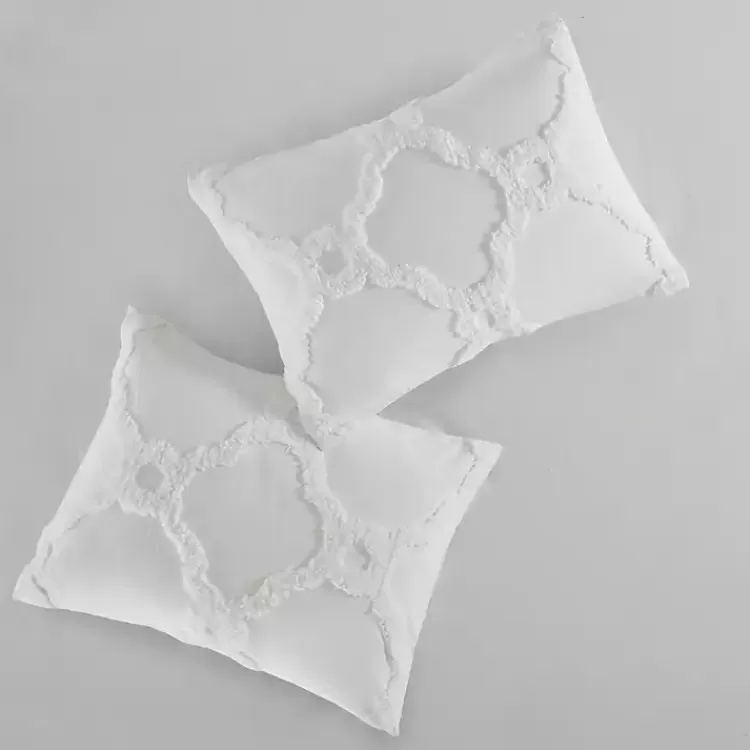 white_geometric_california_king_pc_comforter_set_4.webp Geometric California King 3-pc Comforter Set>Kirklands Home Discount
