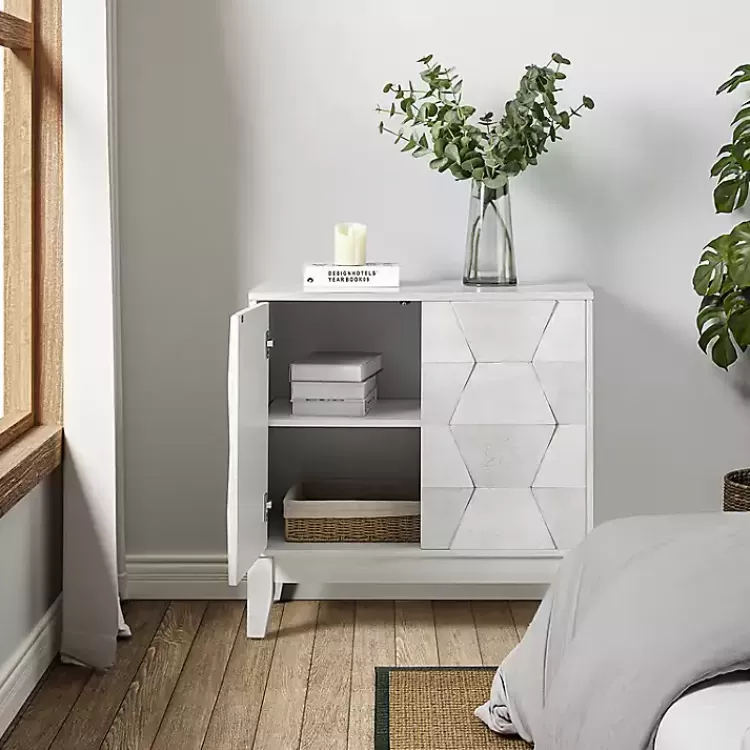 white_geometric_mabel_door_cabinet_2.webp Geometric Mabel 2-Door Cabinet>Kirklands Home New