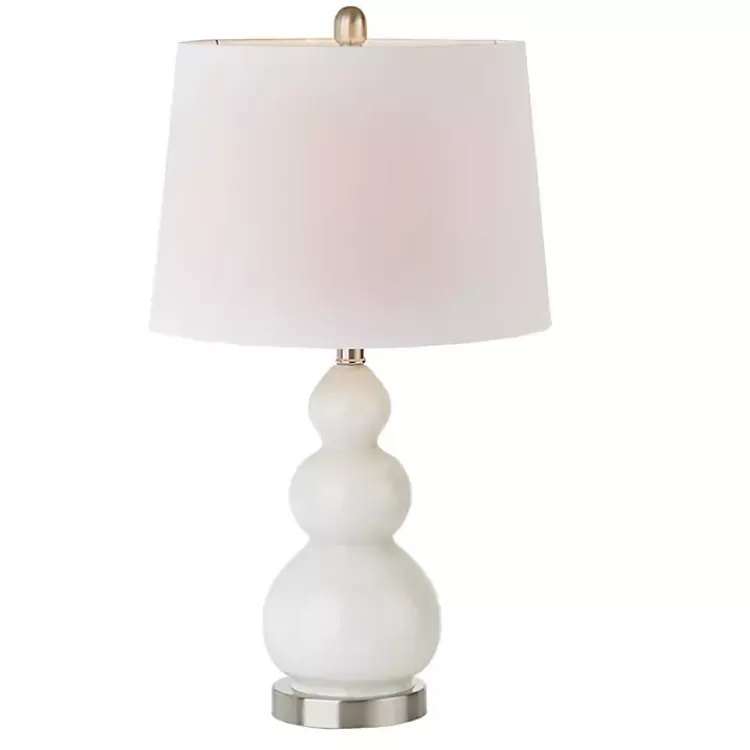 white_glass_covey_table_lamps_set_of__5.webp Glass Covey Table Lamps, Set of 2>Kirklands Home Fashion