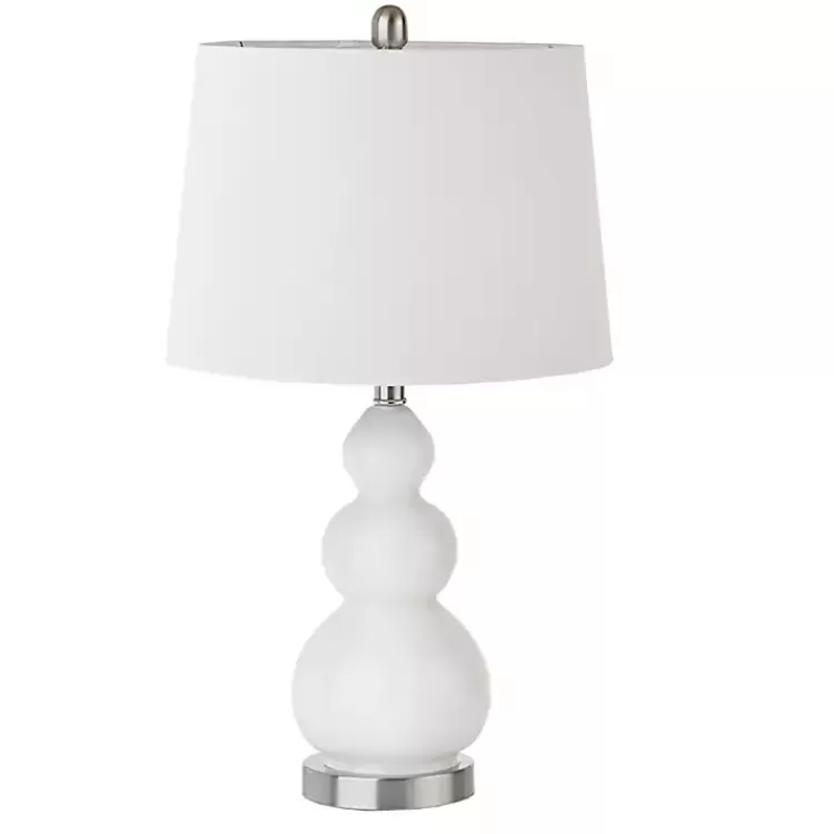 white_glass_covey_table_lamps_set_of__6.webp Glass Covey Table Lamps, Set of 2>Kirklands Home Fashion