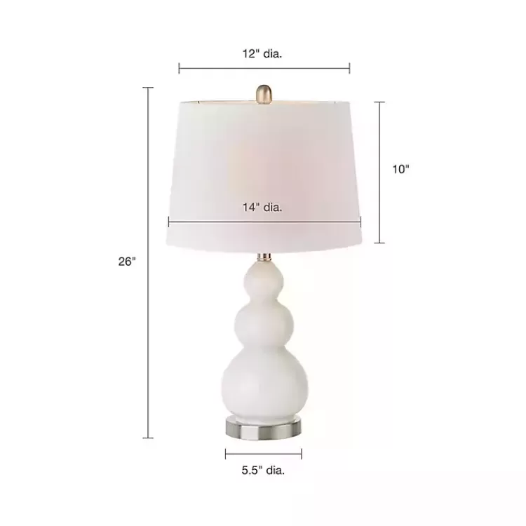 white_glass_covey_table_lamps_set_of__7.webp Glass Covey Table Lamps, Set of 2>Kirklands Home Fashion