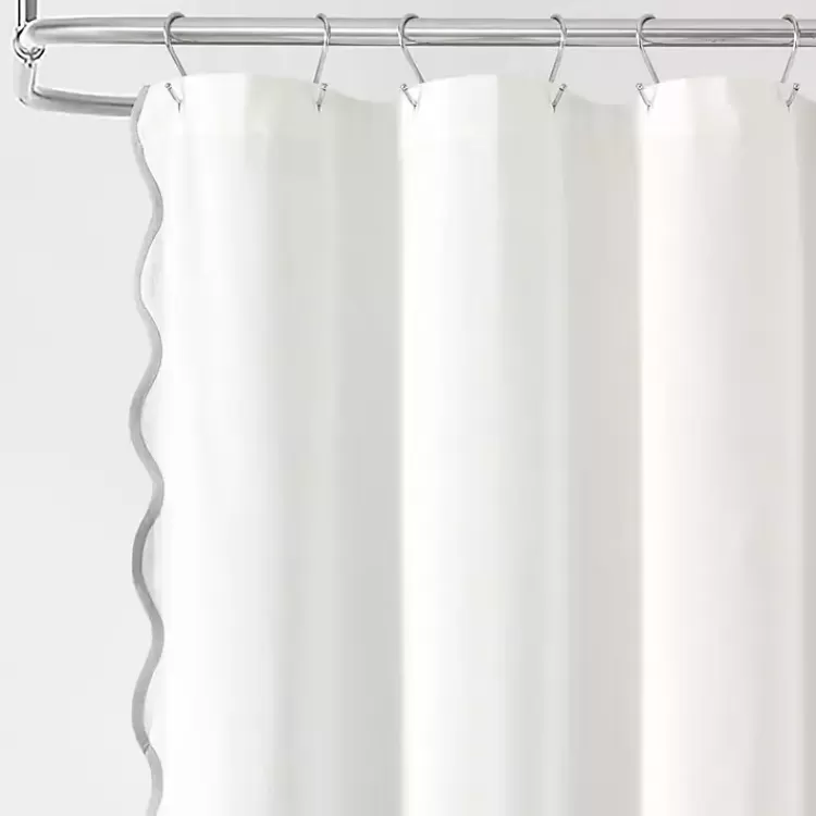white_gray_scalloped_coastal_shower_curtain_2.webp White Gray Scalloped Coastal Shower Curtain>Kirklands Home Flash Sale