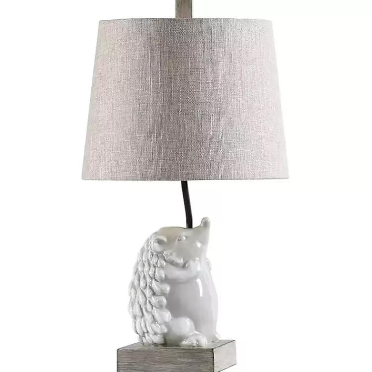 White Hedgehog Accent Table Lamp>Kirklands Home New