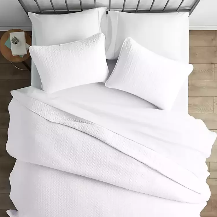 Herringbone Quilted 3-pc. King Coverlet Set>Kirklands Home Sale