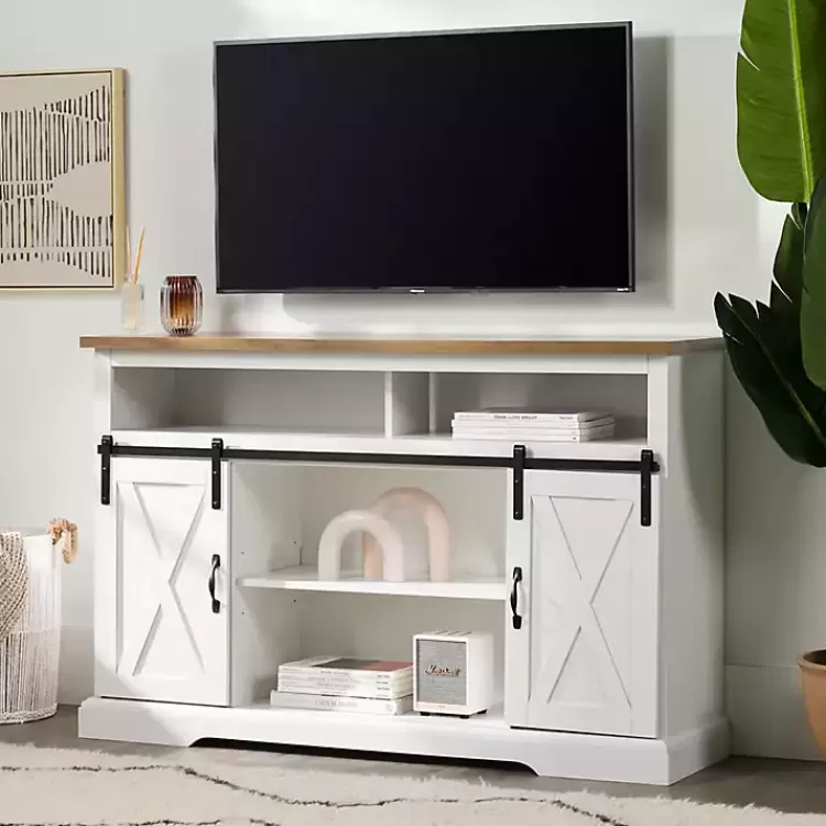 Highboy Sliding Barn Door Media Cabinet>Kirklands Home Best