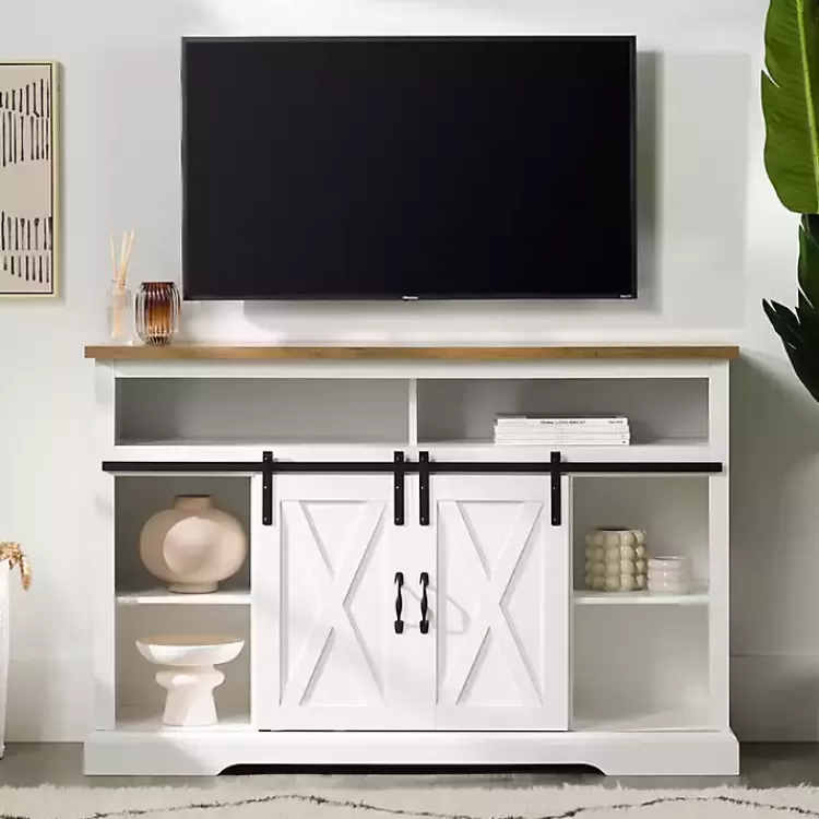Highboy Sliding Barn Door Media Cabinet>Kirklands Home Best