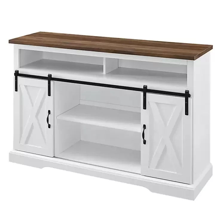 white_highboy_sliding_barn_door_media_cabinet_4.webp Highboy Sliding Barn Door Media Cabinet>Kirklands Home Best