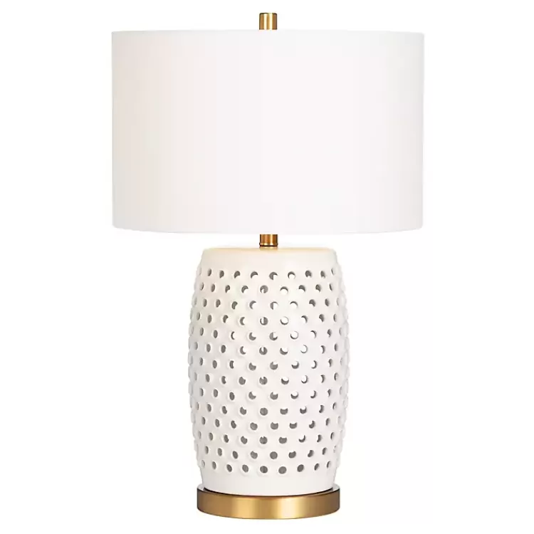 Hobnail Table Lamp with Nightlight>Kirklands Home Flash Sale