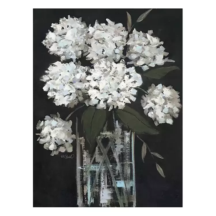 White Hydrangea Giclee Canvas Art Print>Kirklands Home New