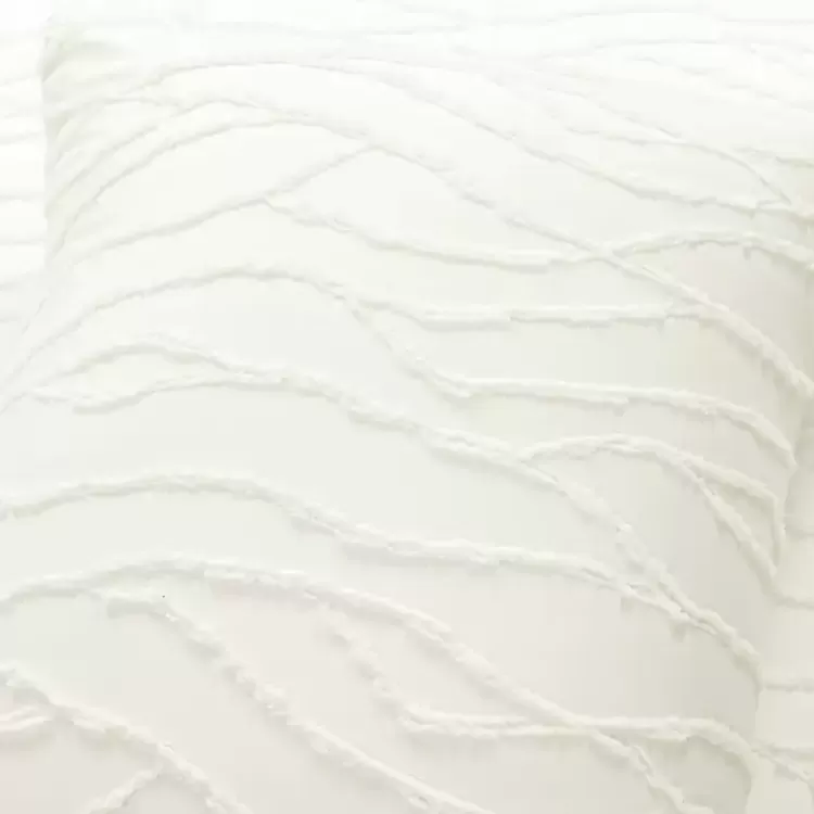 white_jacquard_wave_pc_king_comforter_set_3.webp Jacquard Wave 3-pc. King Comforter Set>Kirklands Home Best Sale