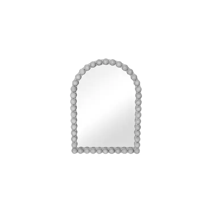 White Knobby Arch Wall Mirror>Kirklands Home Best Sale