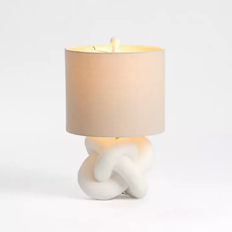 White Knot Table Lamp>Kirklands Home Clearance