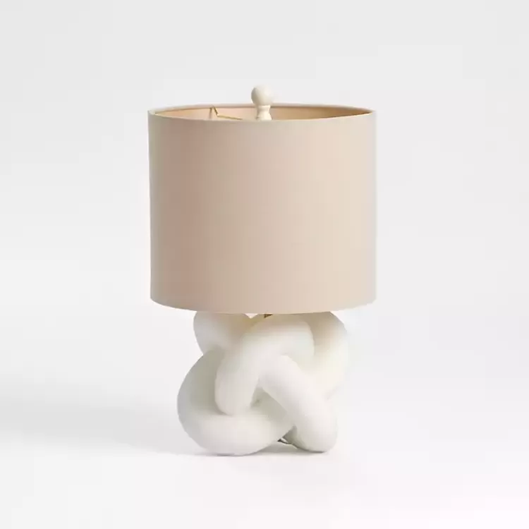 White Knot Table Lamp>Kirklands Home Clearance