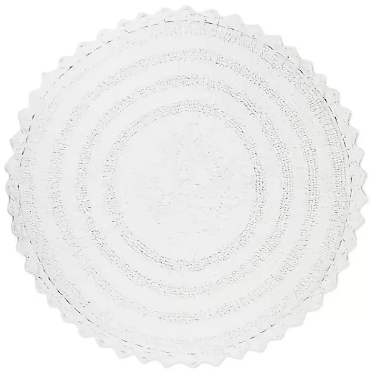 Large Crochet Round Bath Mat>Kirklands Home Best Sale