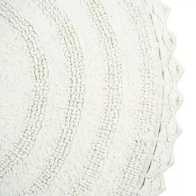 white_large_crochet_round_bath_mat_2.webp Large Crochet Round Bath Mat>Kirklands Home Best Sale