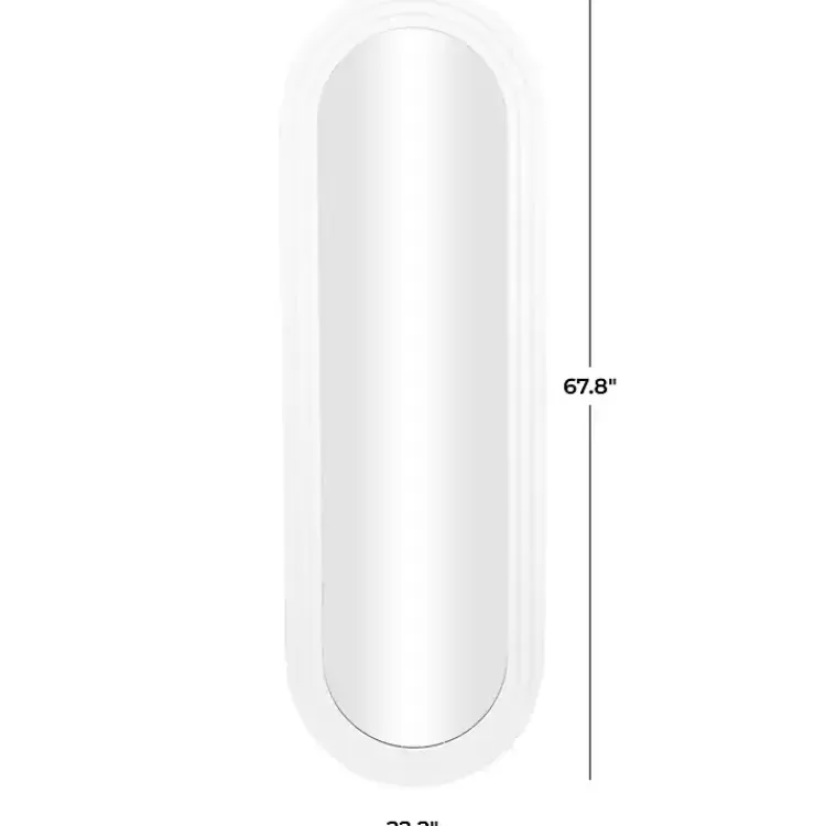 white_layered_frame_oblong_wall_mirror_8.webp White Layered Frame Oblong Wall Mirror>Kirklands Home Best