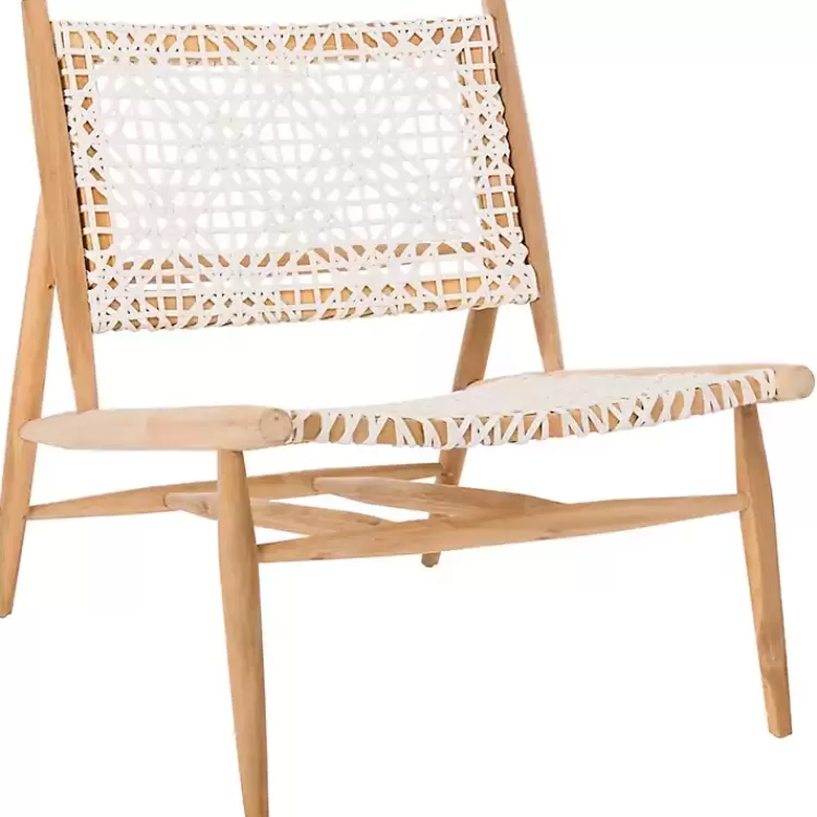 Leather Woven Accent Chair>Kirklands Home Cheap