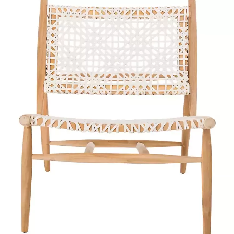 Leather Woven Accent Chair>Kirklands Home Cheap