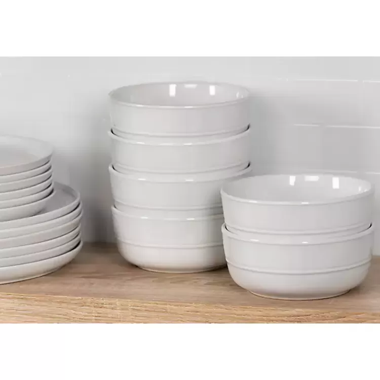 white_linear_cereal_bowls_set_of__3.webp Linear Cereal Bowls, Set of 6>Kirklands Home Cheap