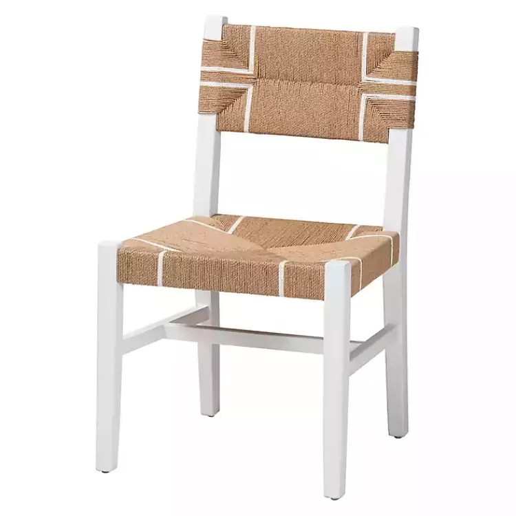 White Mahogany Woven Talli Dining Chair>Kirklands Home Best Sale