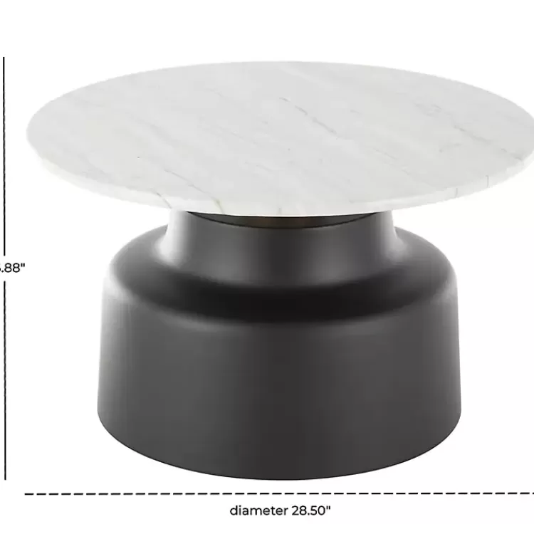 white_marble__black_metal_pedestal_coffee_table_7.webp Marble & Black Metal Pedestal Coffee Table>Kirklands Home Flash Sale