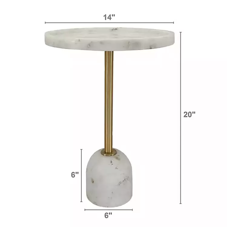 Marble & Gold Cocktail Table>Kirklands Home Cheap