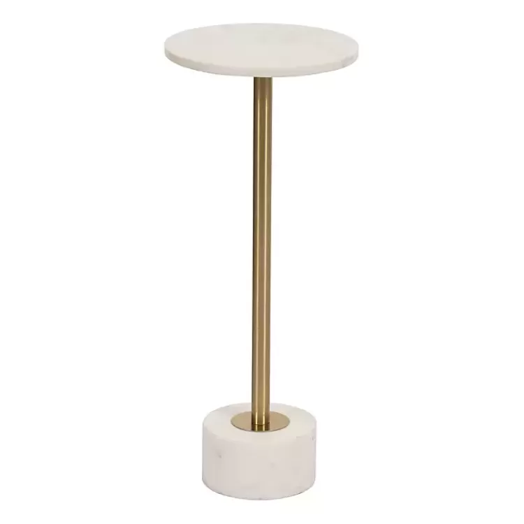Marble & Gold Metal Round Cocktail Table>Kirklands Home Best