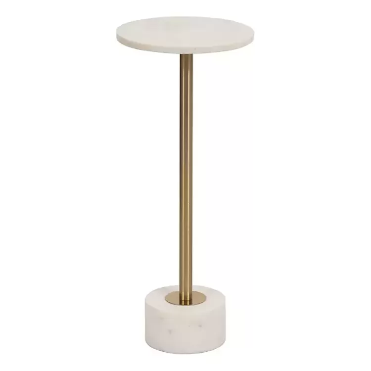 Marble & Gold Metal Round Cocktail Table>Kirklands Home Best